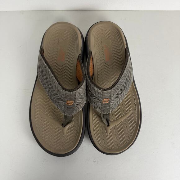 Skechers Relaxed Fit Sargo Point Vista Men’s Thong Sandals Flip Flops Sz 10 - Picture 6 of 7